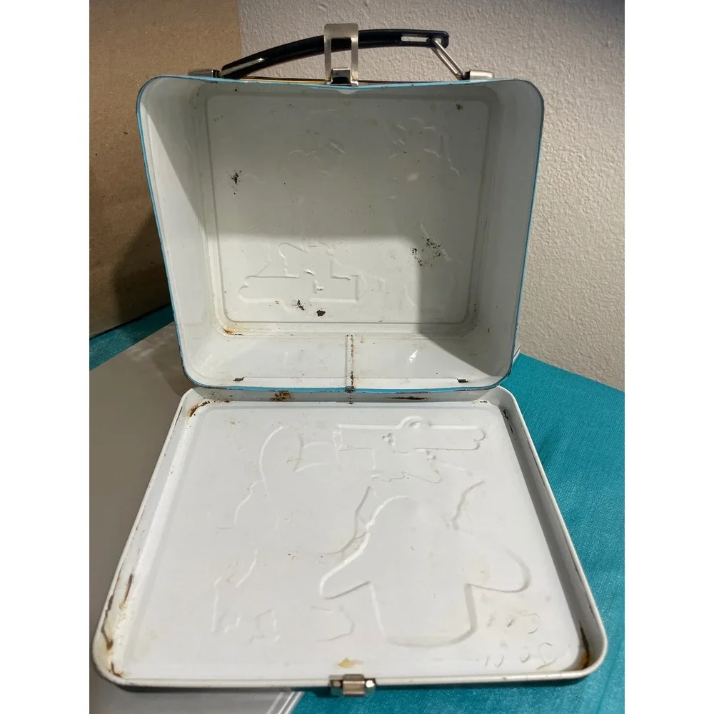 Vintage 1980sLone Ranger Metal Lunchbox Western Decor No Thermos Aladdin